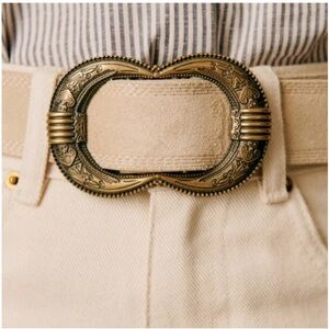 Sezane Gaia Belt in Mastic